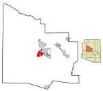 Yavapai County incorporated areas Prescott highlighted